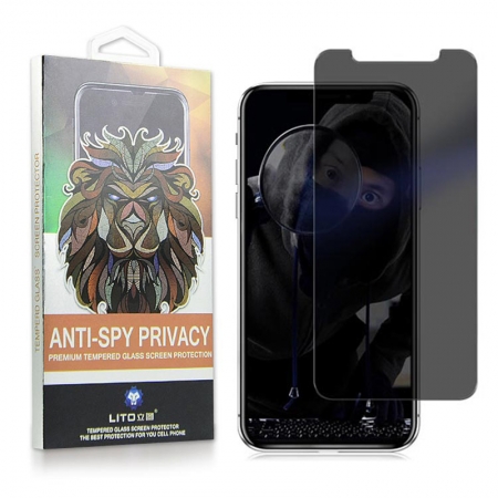IPhone X Anti Spy конфиденциальности Закаленное стекло Screen Protector Film 