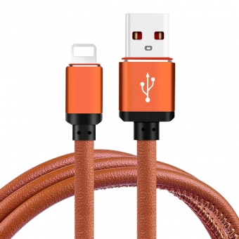 Apple USB кабель для быстрой зарядки и передачи данных PU кожаный зарядный кабель
