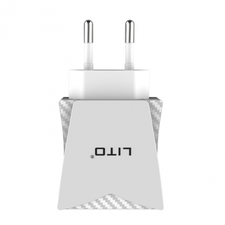 2.4A Двухпортовое зарядное устройство для быстрой зарядки USB Plug Адаптер зарядного устройства 