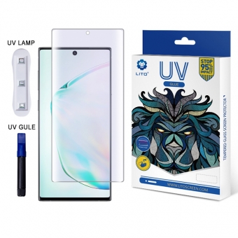 Лучшие LITO УФ-свет Жидкий клей Полное покрытие Анти-синий свет Протектор экрана для стекла для Samsung Note10 / 10 + для продажи