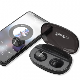 Лучшие OneDer W12 Отличный звуковой эффект IPX5 Водонепроницаемый True Wireless Bluetooth V5.0 Стерео наушники для продажи
