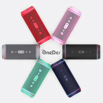 Лучшие OneDer V10 Супер Портативный Многофункциональный И Мигающий Светодиод Беспроводной Bluetooth-динамик для продажи