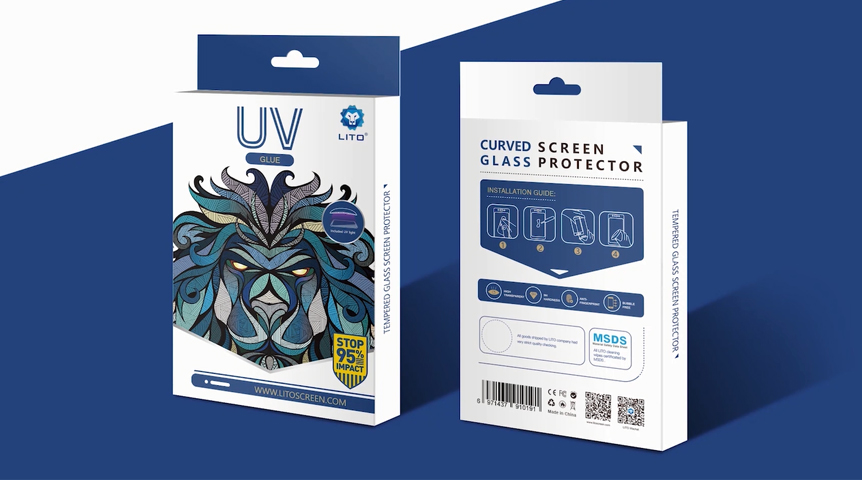 LITO UV Light Жидкое клейкое закаленное стекло