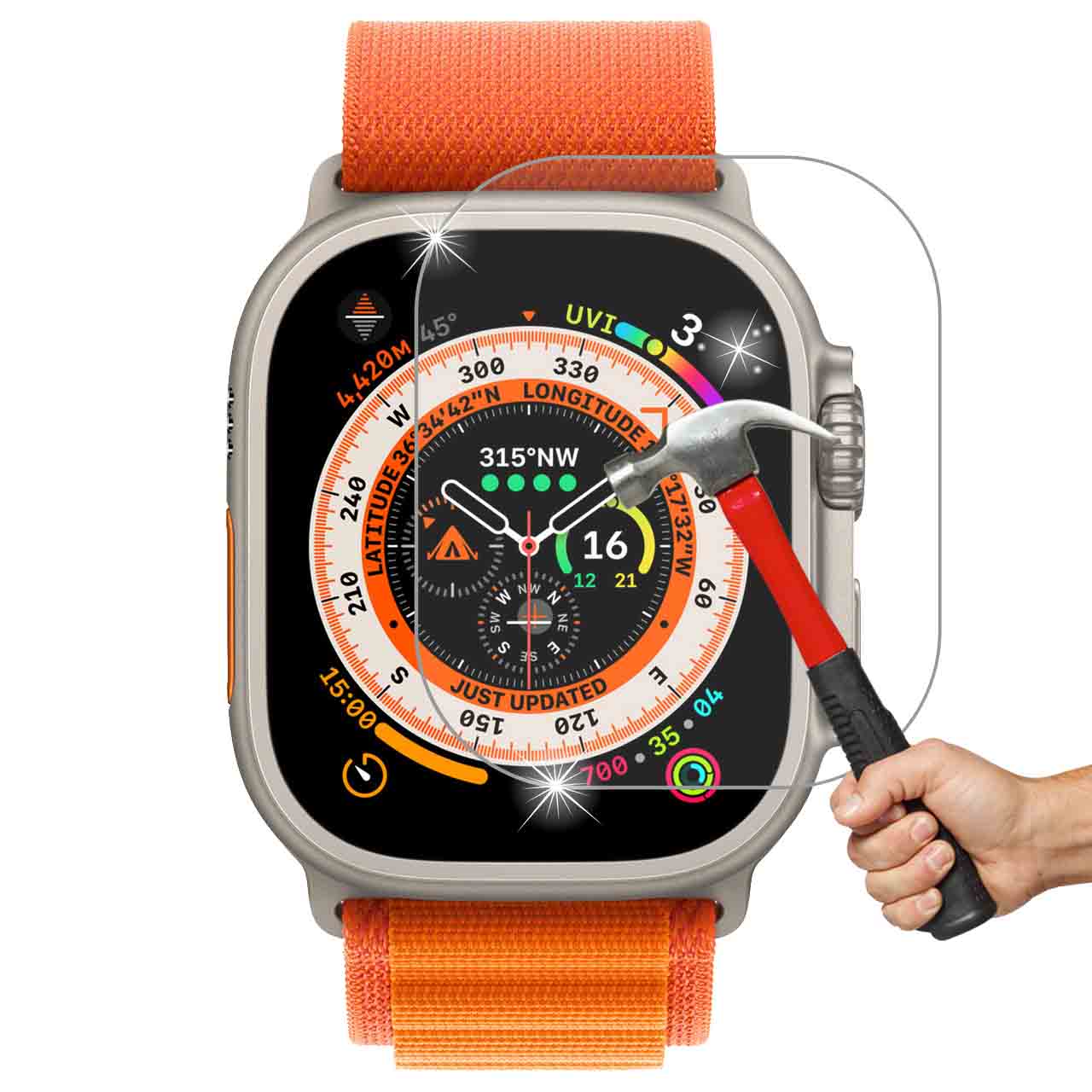 ультра закаленное стекло Apple Watch