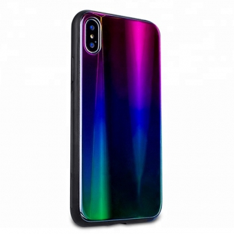 Iphone X aurora tpu стеклянный чехол для мобильного телефона