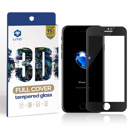 Яблоко Iphone 7/8 3D Full Covered закаленное стекло Защитная пленка 