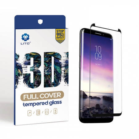 Samsung Galaxy S9 Plus Full Cover Изогнутый закаленный стеклянный защитный экран для экрана 