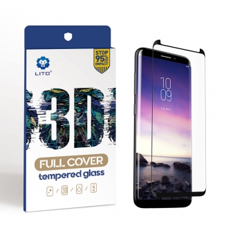 Samsung galaxy s9 плюс полная крышка изогнутого закаленного стекла