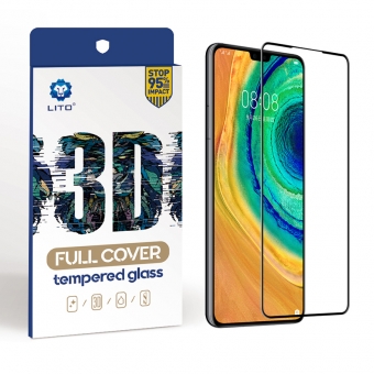 Лучшие Полностью покрытый HD прозрачный армированный стеклянный экран изогнутый край протектор экрана для Huawei Mate 30 для продажи