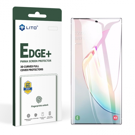 Edge + полное покрытие Полный клей PMMA Защитная пленка для экрана Samsung Galaxy Note10 