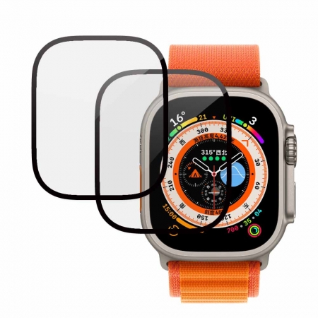 
     Защитная пленка из закаленного стекла Lito 2.5D с полным клеем для Apple Watch Ultra 49 мм
     