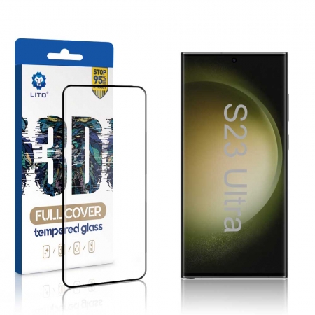 Lito 3D Full Glue Защитная пленка для разблокировки отпечатков пальцев для Samsung Galaxy S23 Ultra 