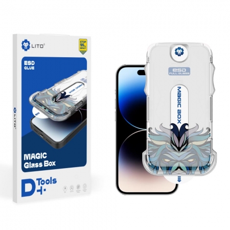Оптовая продажа Lito Magic Box D + Tools HD Full Glass Screen Protector для iPhone 