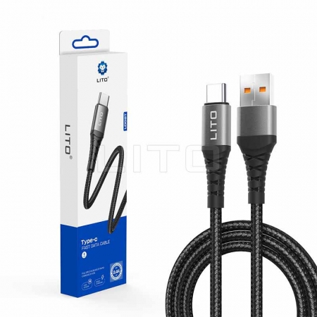 Lito LD08 USB-кабель для зарядки с плетеным проводом 