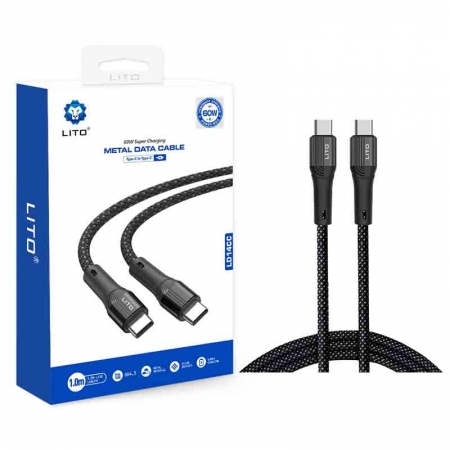 LITO LD14 Плетеный провод USB Lightning Type-C Зарядный кабель для передачи данных 