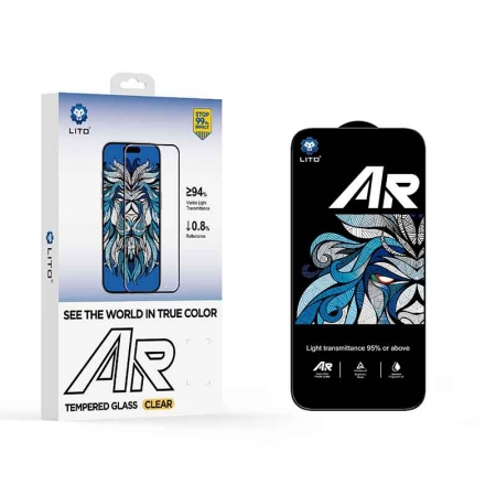 Стекло LITO D+ MAX AR SE с полным закаленным антибликовым покрытием для iPhone 17 