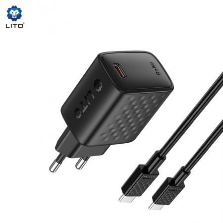 Быстрое зарядное устройство LITO LC13 GaN 20 Вт с портом USB-C 