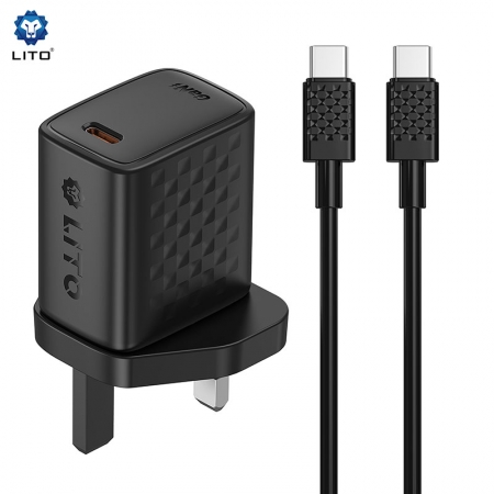 Зарядное устройство для телефона LITO LC18 30 Вт GaN USB-C и адаптер питания 