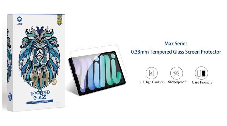 LITO Max Series 0,33 мм 2,5d Защитное стекло для экрана iPad для iPad